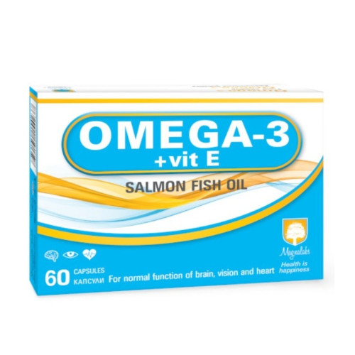 Omega-3 + Vit E За сърдечно-съдовата и нервна система х 60 капсули Magnalabs