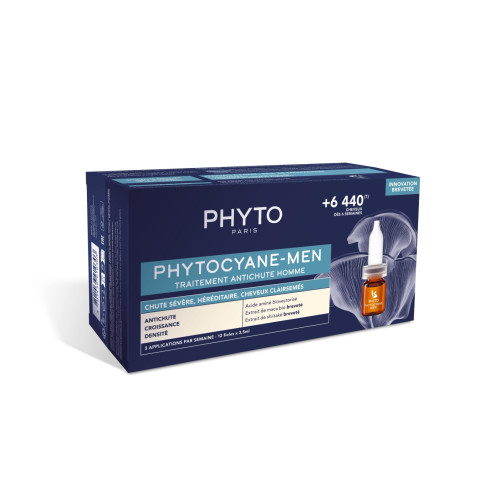 Phyto PhytoCyane Tерапия против прогресивен косопад при мъже 12 ампули х 3,5 мл