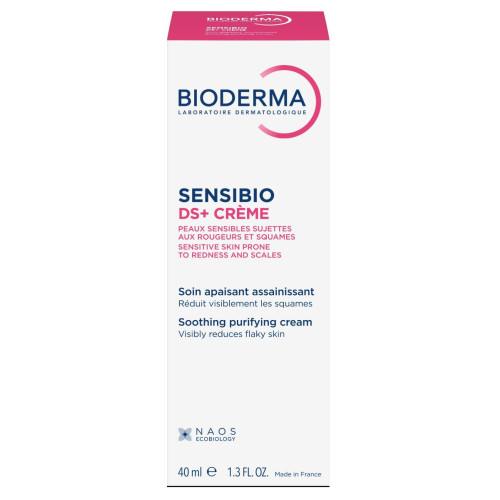 Bioderma Sensibio DS+ Успокояващ крем за чувствителна кожа със зачервявания и сквами 40 мл