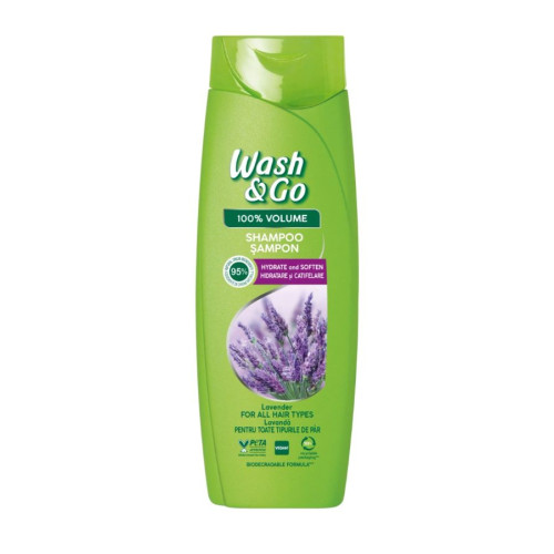 Wash & Go Lavender Extract Шампоан за всеки тип коса с екстракт от лавандула 180 мл