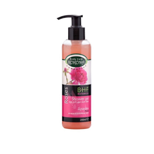 Kokona Body Care B.H.F. Botanica Душ гел за копринена кожа с роза 200 мл