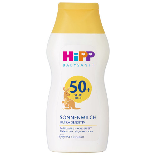 HiPP Baby Слънцезащитно мляко за бебета SPF50+ 200 мл