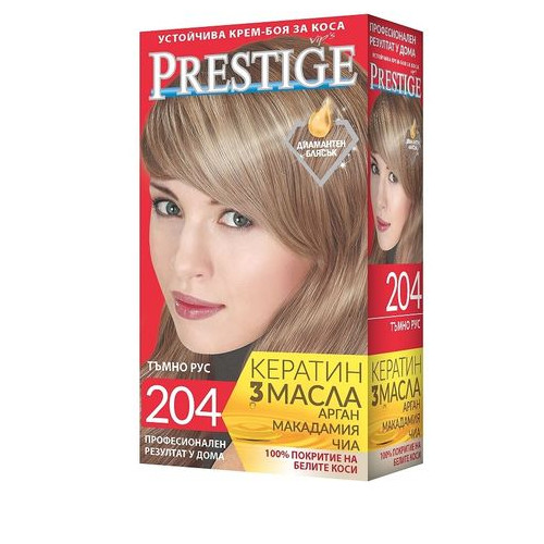 Престиж Крем боя за коса 204 Тъмно Рус 