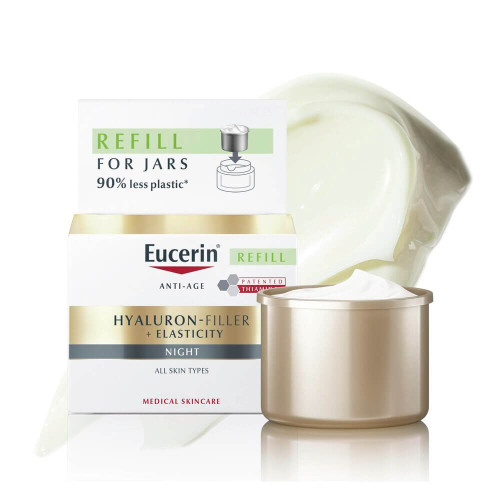 Eucerin Hyaluron-Filler + Elasticity Нощен крем за всеки тип кожа 50 мл Пълнител