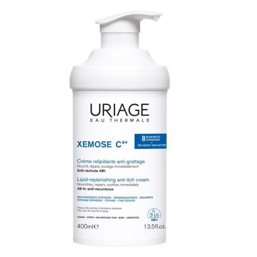 Uriage Xemose C8+ Успокояващ крем за лице и тяло за много суха кожа 400 мл