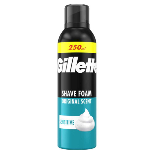 Gillette Sensitive Пяна за бръснене за чувствителна кожа 250 мл