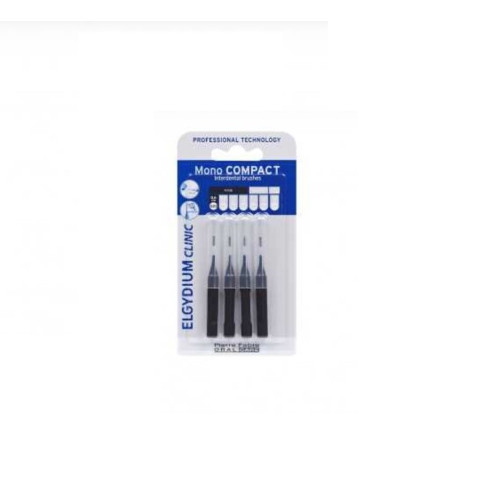 Elgydium Clinic Mono Compact Интердентални четки черни 0,6 mm х 4 бр