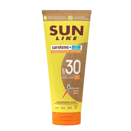 Sun Like Слънцезащитен лосион за тяло SPF30 200 мл Еко туба