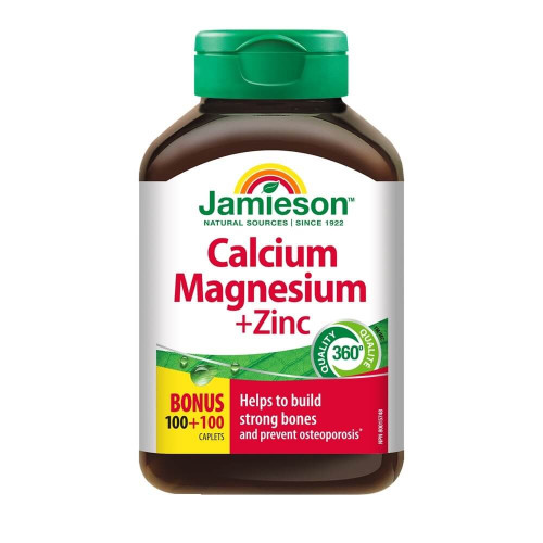 Jamieson Calcium, Magnesium + Zink Калций, Магнезий + Цинк х 100 + 100 таблетки