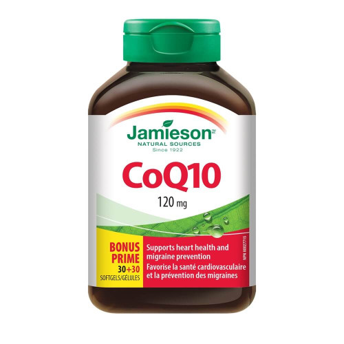 Jamieson CoQ10 Коензим Q10 120 мг x 30 + 30 капсули