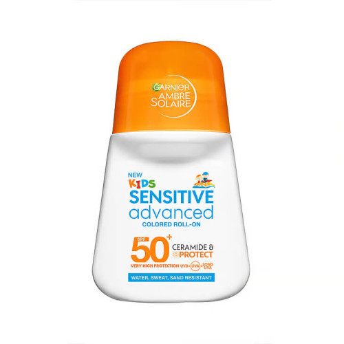 Garnier Ambre Solaire Kids Слънцезащитен рол-он за деца SPF50+ 50 мл