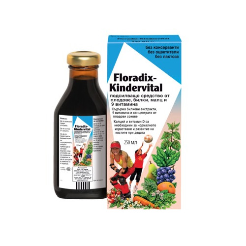Floradix Kindervital Билков еликсир за деца 250мл