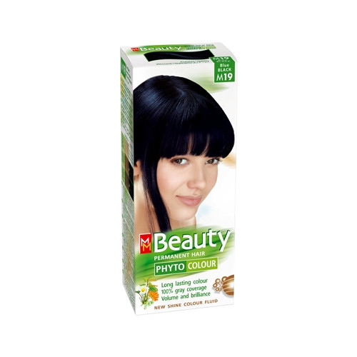 MM Beauty Phyto Colour Трайна фито боя за коса, М19 Синьо-черен