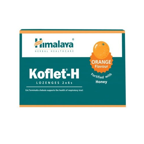Konflet-H Билкови пастили с вкус на портокал х12 бр Himalaya