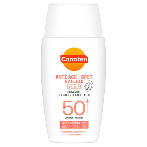 Carroten Suncare Слънцезащитен тониран флуид против пигментни петна SPF50 40 мл