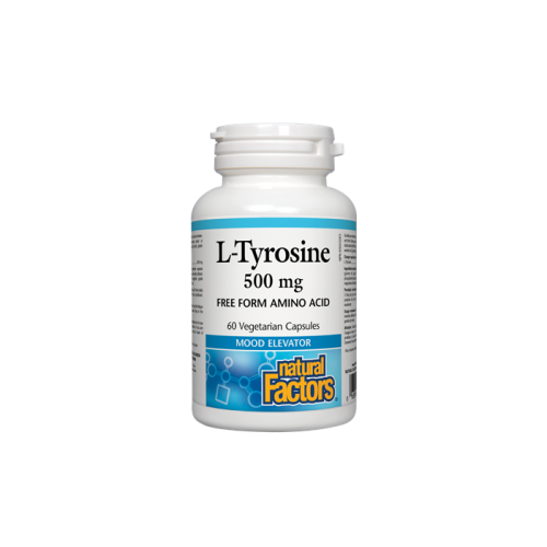 Natural Factors L-Tyrosine при депресия и стрес 500 мг х 60 капсули