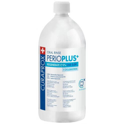 Curaprox Perio Plus Regenerate CHX 0.09% Вода за уста 900 мл