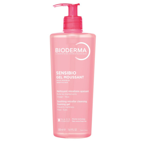 Bioderma Sensibio Нежен измиващ гел за чувствителна кожа 500 мл