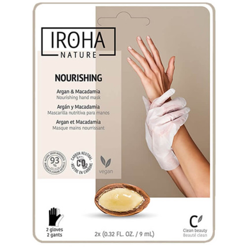 Iroha Nature Омекотяваща маска за ръце с арганово масло (ръкавици) 1 чифт