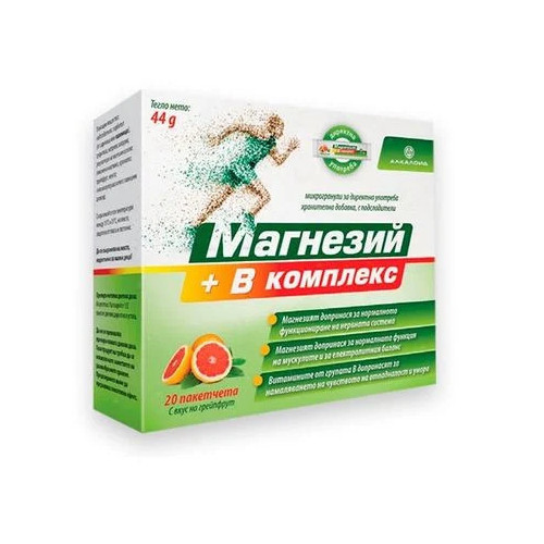 Магнезий и В-комплекс х20 сашета Alkaloid
