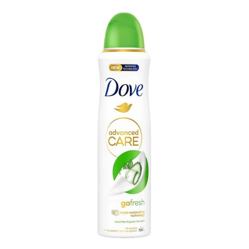 Dove Advanced Care Go Fresh Cucumber & Green Tea Дезодорант спрей против изпотяване за жени 150 мл