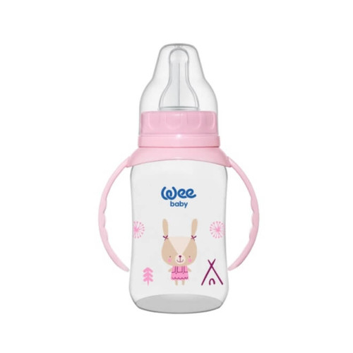 WEE BABY Classic PP Шише за хранене с дръжки 150 мл