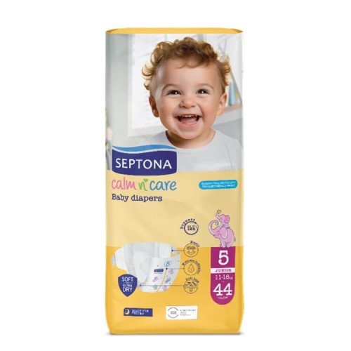 Septona Calm N'Care Пелени за бебета Junior №5 11-16 кг 44 бр