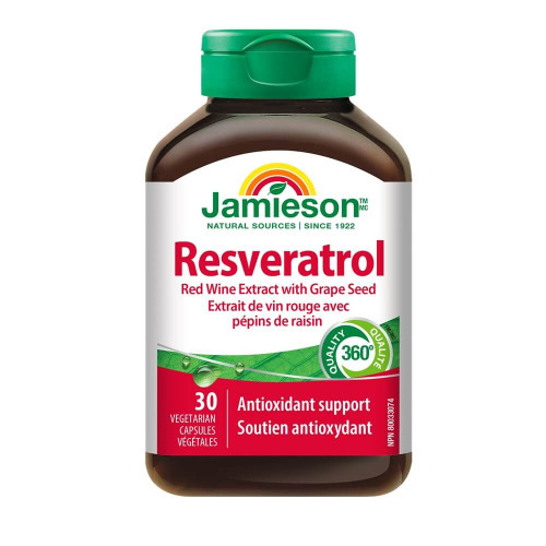 Jamieson Resveratrol Ресвератрол за антиоксидантна защита х 30 капсули