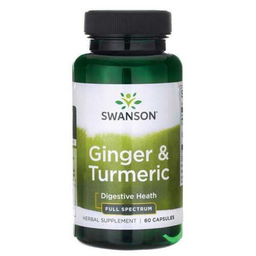 Swanson Ginger and Turmeric Джинджифил и куркума х 60 капсули