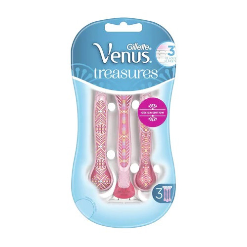 Gillette Venus Treasures Самобръсначки за жени Розови х3 бр
