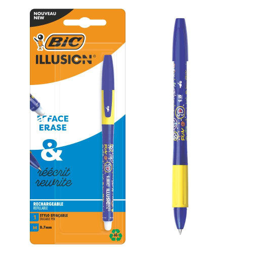 BIC Изтриваем гел химикал Illusion 0,7 мм - Син