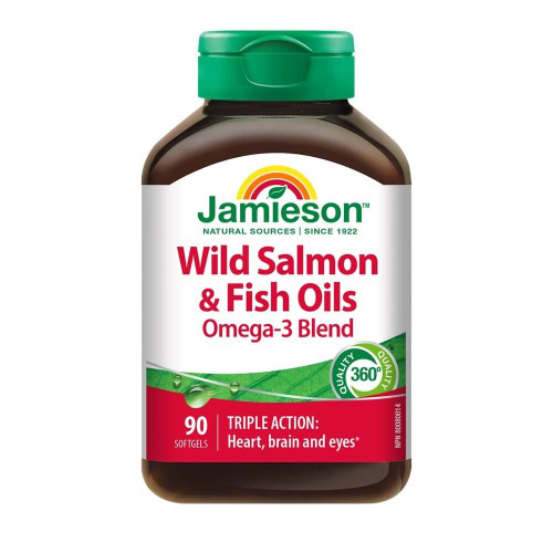 Jamieson Wild Salmon & Fish Oils Рибено масло от дива сьомга х 90 капсули