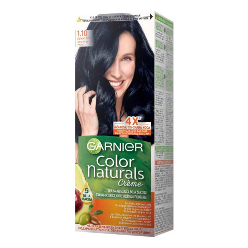 Garnier Color Naturals Трайна боя за коса, цвят 1.10 Смолисто черен
