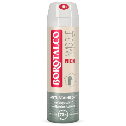 BOROTALCO Men Dry Invisible Musk Део спрей за мъже 150 мл