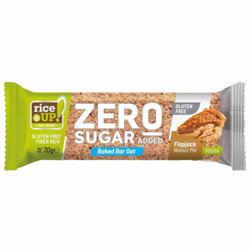 RiceUP Zero Sugar Gluten Free овесен бар орехов пай 70 гр