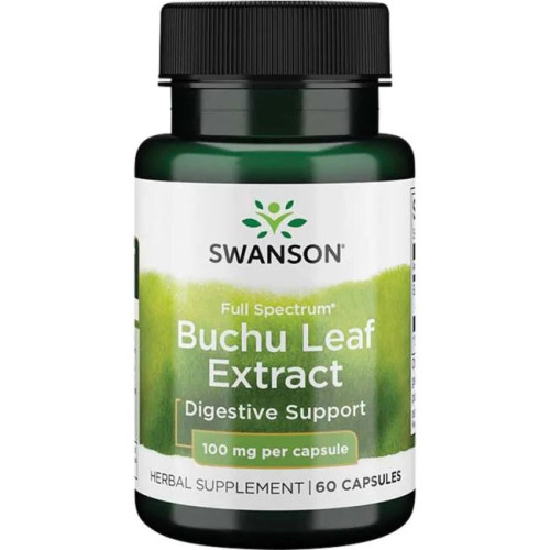 Swanson Full Spectrum Buchu Leaf Extract Широкоспектърен екстракт от бучу лист 100 мг х 60 капсули