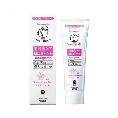 ZEOLA SMILE HONEY CINNAMON MINT  Японска паста за зъби с билкови екстракти за защита от кариес, плака и лош дъх  120 г 