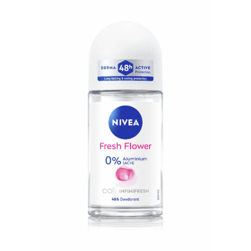 Nivea Fresh Flower Дезодорант рол-он против изпотяване за жени 50 мл