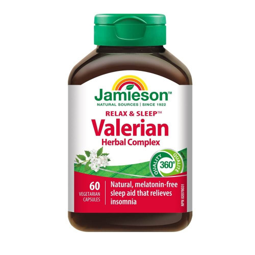 Jamieson Valerian Herbal Complex Билков комплекс с валериан 50 мг 60 капсули