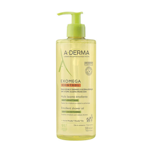 A-Derma Exomega Control Емолиентно душ-олио за суха и атопична кожа 500 мл