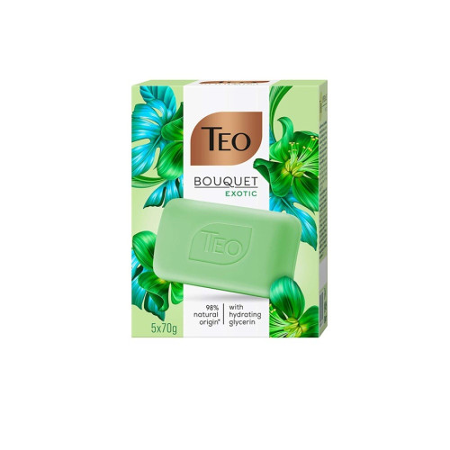 Teo Bouquet Exotic Сапун с глицерин и аромат на цитруси 70 гр х 5 бр