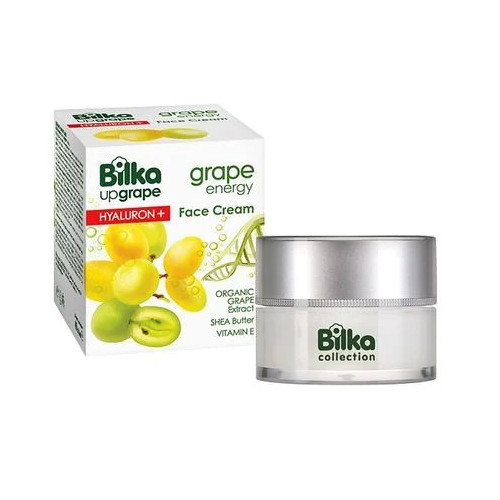 Bilka Grape Energy Hyaluron+ Хидратиращ крем за лице с екстракт от бяло грозде 40 мл