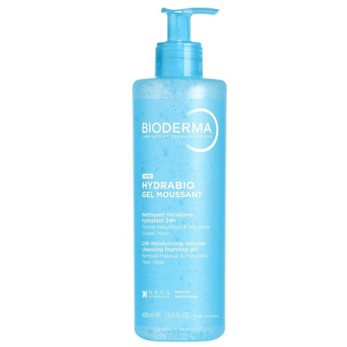 Bioderma Hydrabio 3в1 Мицеларен почистващ и хидратиращ гел мусан 400 мл