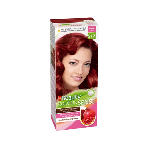 MM Beauty Colour Sense Трайна фито боя за коса без амоняк, S12 Червен рубин