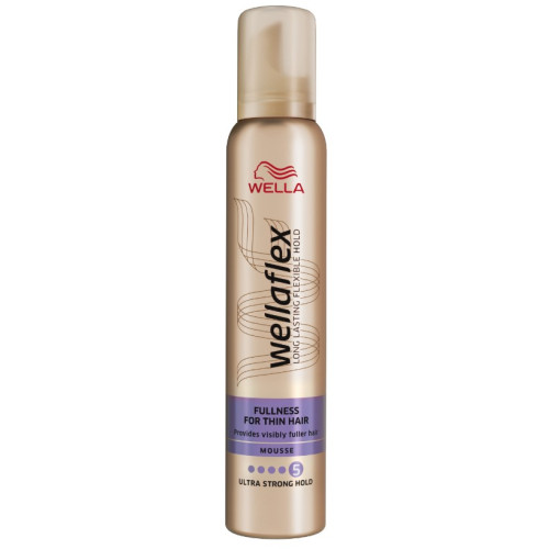 Wella Wellaflex Fullness For Thin Hair Пяна за коса за обем на фина коса 5 200 мл Procter&Gamble