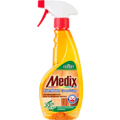 Medix Expert Furniture Clean & Easy White Lily Спрей за почистване на мебели Бяла лилия 350 мл