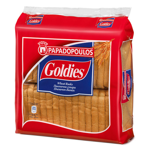 Papadopoulos Goldies Пшенични сухари x2 250 гр