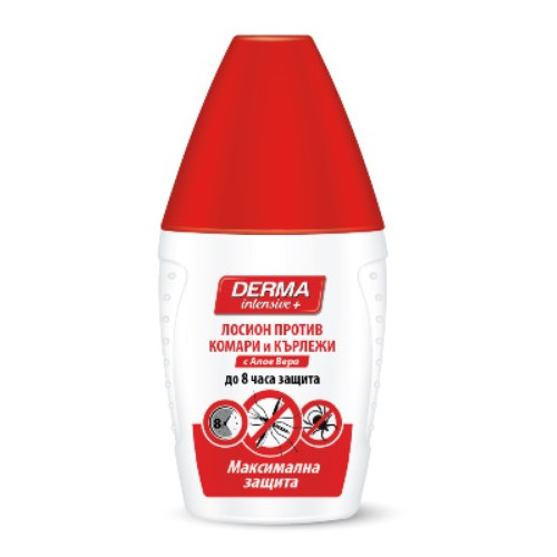 Derma Intensive+ Лосион против комари и кърлежи с Алое Вера за максимална защита 50 мл Rubella