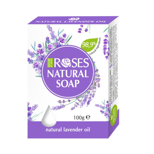 Agiva Roses Натурален сапун лавандула 100 гр