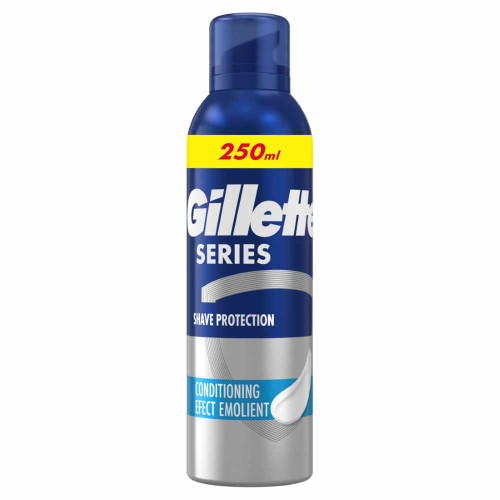 Gillette Series Овлажняваща пяна за бръснене с какаово масло 250 мл